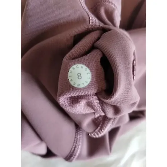 Lululemon Wunder Under Hi-Rise 1/2 Tight Full-On Luxtreme 17" size 8 So Merlot - Picture 6 of 8